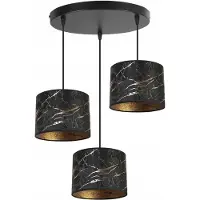 Light11 HOME Suspension, lustre, abat-jour, motif doré
