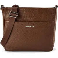 Mandarina Duck Mellow Leather Squared Shoulder Bag Marron