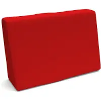 Pokar Coussin pour palette Coussins de palette avec housse amovible Canapé de palette, Taille:Coussin latéral 60 x 40, Couleur:Rouge - Imperméable