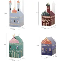 Markenlos 30-maisons-colorées-avec-autocollants-CraftWerk-Ramadan-calendrier-boîtes-cadeaux-réutilisables-Eid-Mubarak-remplissage-enfants-adultes