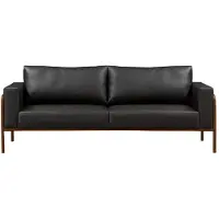 AEA Sofa 3 Sitzer Luxus Möbel Sofagarnitur Couch Sofa Polster Wohnzimmer Holz