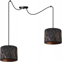 Light11 HOME Suspension Spider avec motif cuivré – Lampe suspendue moderne avec abat-jour, plafonnier pour salon et salle à manger