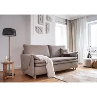 Miuform Simon - Canapé avec fonction lit - 207x90cm - Taupe - Canapé-lit 3 places