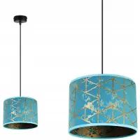 Light11 HOME Suspension, lustre, abat-jour, motif doré