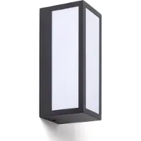 LEDKIA Applique Murale Extérieure Acier Inoxydable Gakom Noir