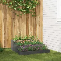 Prolenta Maison Exclusive - Jardinière d'extérieur anthracite 90 x 90 x 35 cm
