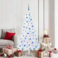 Prolenta Maison Exclusive - Sapin de Noël artificiel blanc 180 cm PVC et acier