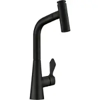 NABER Robinet UMORE 2 en noir mat avec bec extractible / Robinet de cuisine / Mitigeur monocommande
