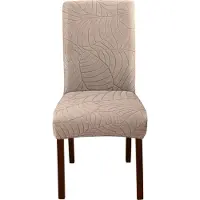 INF Housses de chaise extensibles pour salle à manger Beige