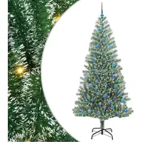 Syfax Arbre de Noël artificiel floconné de neige avec lumière LED