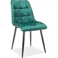 Feldmann-Wohnen Ensemble de 2 chaises de salle à manger et de cuisine, style chic, vert