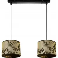 Light11 HOME Suspension, lustre, abat-jour, motif doré
