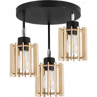 Light11 HOME Suspension moderne en bois avec éclairage LED
