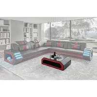Xl Moebel Gmbh Lederpolster Design Wohnzimmer Ecksofa Eckcouch Couch Sofa L-Form Wohnlandschaft