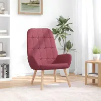 Prolenta Maison Exclusive - Fauteuil relax en tissu bordeaux