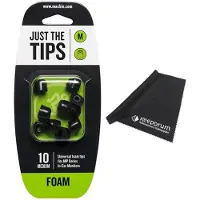 Mackie Bouchons d'oreille pour écouteurs intra-auriculaires taille M avec chiffon