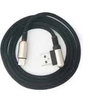System-S Câble USB 3.1 type C mâle vers 3.0 type A mâle coudé tressé Noir 100 cm
