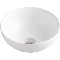 BEITZ & Walz AqvaCeramica Lavabo à poser 325 mm « SlimRim » - blanc mat -
