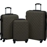 Syfax Ensemble de valises rigides 3 pcs Anthracite ABS