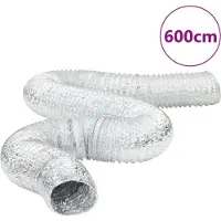 Syfax Conduit de ventilation aluminium 6 m Ø15 cm