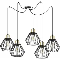 Light11 HOME Suspension, lustre, abat-jour en fil métallique, LED