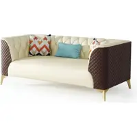 AEA Sofa Couch Garnitur Sitz Polster Komplett Set 3+2+1 Sofas Design Couchen Metall