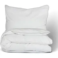 MULTITEX Linge de lit, satin de coton, exclusif, avec passepoil, uni 200x220 01 Blanc