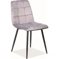 Feldmann-Wohnen Lot de 6 chaises de salle à manger et de cuisine Mila, gris