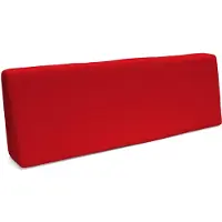 Pokar Coussin pour palette Coussins de palette avec housse amovible Canapé de palette, Taille:Coussin de dos 120 x 40, Couleur:Rouge - Imperméable