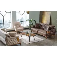 Xl Moebel Gmbh Sofagarnitur 3+3+1 Holz Wohnzimmer Luxus Sofa Chesterfield Stoff Komplett
