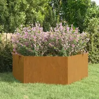 Prolenta Maison Exclusive - Jardinière rustique en acier Corten, 138x120x45 cm