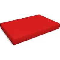 Pokar Coussin pour palette Coussins de palette avec housse amovible Canapé de palette, Taille:Coussin d'assise 120 x 80, Couleur:Rouge - Imperméable