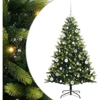 Syfax Arbre de Noël artificiel à charnières 150 LED Vert 150 cm