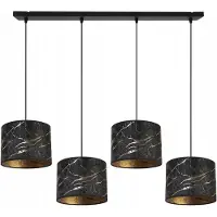 Light11 HOME Suspension, lustre, abat-jour, motif doré