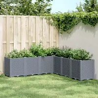 Prolenta Maison Exclusive - Bac à plantes bleu-gris 160 x 160 x 53 cm en PP
