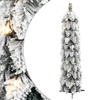 Prolenta Maison Exclusive - Sapin de Noël artificiel avec éclairage et effet neige, 30 LED, 60 cm
