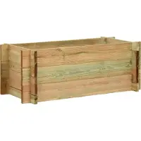 Prolenta Maison Exclusive - Jardinière surélevée en bois de pin traité, 80 cm
