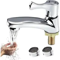 INF Robinet de lavabo en chrome avec noyau en cuivre et filtres inclus