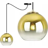 Light11 HOME Suspension, lustre, abat-jour doré, 20 cm