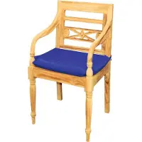 Lestix International Sitzauflage 45cm x 42cm für Gartenstuhl Aoste TS-2010 Blau