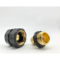 Alle Hersteller 3/4 pouce Tuyau Jardin Quick Connector Armatures Aluminium Easy Connector Ajustement Hommes et Femmes Set