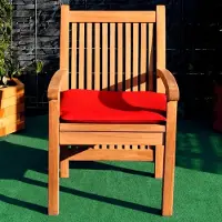 Lestix International Sitzkissen 61cm x 54cm für Gartenstuhl Pescara TS-2001 Rot