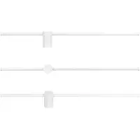 MasterLed Applique murale LED - 14W - 4000K blanc neutre - 90cm - blanc aluminium - lumineux & sobre pour salle de bain, couloir & salon
