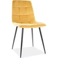 Feldmann-Wohnen Ensemble de 2 chaises de salle à manger et de cuisine Mila, couleur curry