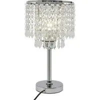 GreatDEshop2021 Pendentif en cristal Lampe de table E27 Eclairage de nuit Lampe de nuit Style moderne Lampe de chevet Lampe de bureau
