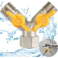 OEM Messing Omschakelventil - Distributeur d'eau tuyau de jardin - 1/2 pouce