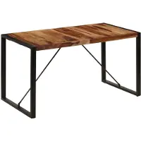 Prolenta Maison Exclusive - Table à manger 140 x 70 x 75 cm en bois massif d'acacia