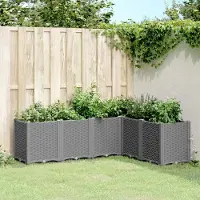 Prolenta Maison Exclusive - Bac à plantes gris clair 160 x 120 x 53 cm PP