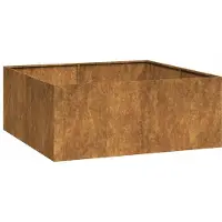 Syfax Jardinière rouillé 100x100x40 cm acier inoxydable