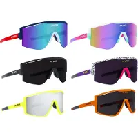 Pit Viper The Greg Try-hard Sunglasses Vert Polycarbonate Green+Clear/CAT3+CAT0